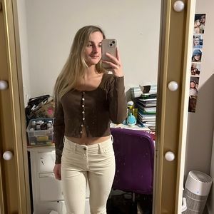 Long sleeve button up from brandy Melville